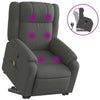 Stella Homewares Stand up Massage Recliner Chair Dark Grey Fabric