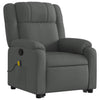 Stella Homewares Stand up Massage Recliner Chair Dark Grey Fabric