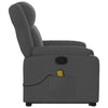 Stella Homewares Stand up Massage Recliner Chair Dark Grey Fabric