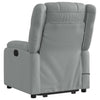 Stella Homewares Electric Stand up Massage Recliner Chair Light Grey Fabric