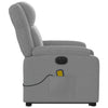 Stella Homewares Electric Stand up Massage Recliner Chair Light Grey Fabric