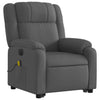 Stella Homewares Electric Stand up Massage Recliner Chair Dark Grey Fabric