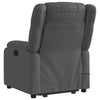 Stella Homewares Electric Stand up Massage Recliner Chair Dark Grey Fabric