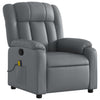 Stella Homewares Massage Recliner Chair Grey Faux Leather