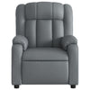 Stella Homewares Massage Recliner Chair Grey Faux Leather