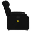 Stella Homewares Electric Massage Recliner Chair Black Faux Leather