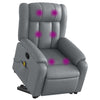 Stella Homewares Electric Massage Recliner Chair Grey Faux Leather