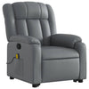 Stella Homewares Electric Massage Recliner Chair Grey Faux Leather