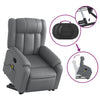 Stella Homewares Electric Massage Recliner Chair Grey Faux Leather