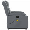 Stella Homewares Electric Massage Recliner Chair Grey Faux Leather