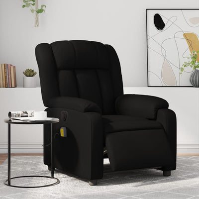 Stella Homewares Stand up Massage Recliner Chair Black Faux Leather