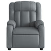 Stella Homewares Stand up Massage Recliner Chair Grey Faux Leather