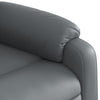 Stella Homewares Stand up Massage Recliner Chair Grey Faux Leather