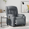 Stella Homewares Stand up Massage Recliner Chair Grey Faux Leather
