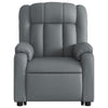 Stella Homewares Electric Stand up Massage Recliner Chair Grey Faux Leather
