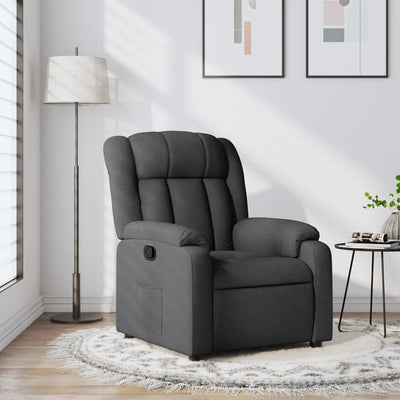 Stella Homewares Recliner Chair Dark Grey Fabric