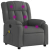 Stella Homewares Massage Recliner Chair Dark Grey Fabric