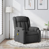 Stella Homewares Massage Recliner Chair Dark Grey Fabric
