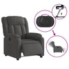 Stella Homewares Electric Recliner Chair Dark Grey Fabric