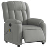 Stella Homewares Electric Massage Recliner Chair Light Grey Fabric