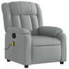 Stella Homewares Electric Massage Recliner Chair Light Grey Fabric