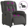 Stella Homewares Electric Massage Recliner Chair Dark Grey Fabric