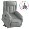 Stella Homewares Stand up Massage Recliner Chair Light Grey Fabric