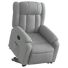 Stella Homewares Stand up Massage Recliner Chair Light Grey Fabric