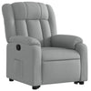 Stella Homewares Stand up Massage Recliner Chair Light Grey Fabric