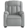 Stella Homewares Stand up Massage Recliner Chair Light Grey Fabric