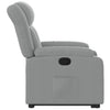 Stella Homewares Stand up Massage Recliner Chair Light Grey Fabric