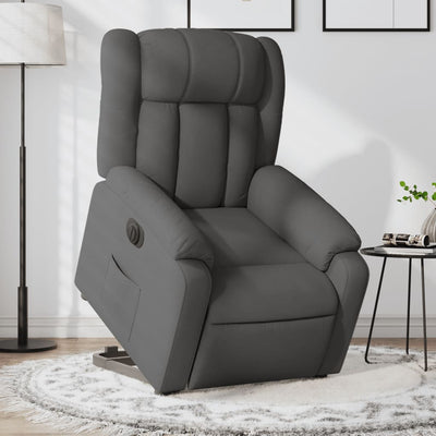 Stella Homewares Electric Stand up Recliner Chair Dark Grey Fabric