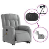 Stella Homewares Electric Stand up Massage Recliner Chair Light Grey Fabric