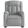 Stella Homewares Electric Stand up Massage Recliner Chair Light Grey Fabric