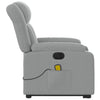 Stella Homewares Electric Stand up Massage Recliner Chair Light Grey Fabric