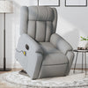 Stella Homewares Electric Stand up Massage Recliner Chair Light Grey Fabric