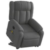 Stella Homewares Electric Stand up Massage Recliner Chair Dark Grey Fabric