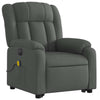 Stella Homewares Electric Stand up Massage Recliner Chair Dark Grey Fabric