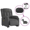 Stella Homewares Electric Stand up Massage Recliner Chair Dark Grey Fabric