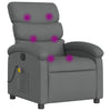 Stella Homewares Massage Recliner Chair Dark Grey Fabric