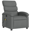Stella Homewares Massage Recliner Chair Dark Grey Fabric