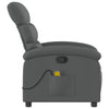 Stella Homewares Massage Recliner Chair Dark Grey Fabric