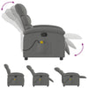 Stella Homewares Massage Recliner Chair Dark Grey Fabric