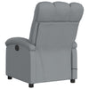 Stella Homewares Massage Recliner Chair Light Grey Fabric