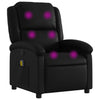 Stella Homewares Massage Recliner Chair Black Faux Leather