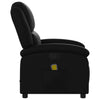 Stella Homewares Massage Recliner Chair Black Faux Leather