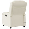 Stella Homewares Massage Recliner Chair Cream Faux Leather