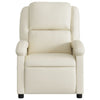 Stella Homewares Massage Recliner Chair Cream Faux Leather