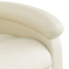 Stella Homewares Massage Recliner Chair Cream Faux Leather