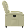 Stella Homewares Recliner Chair Cream Real Leather